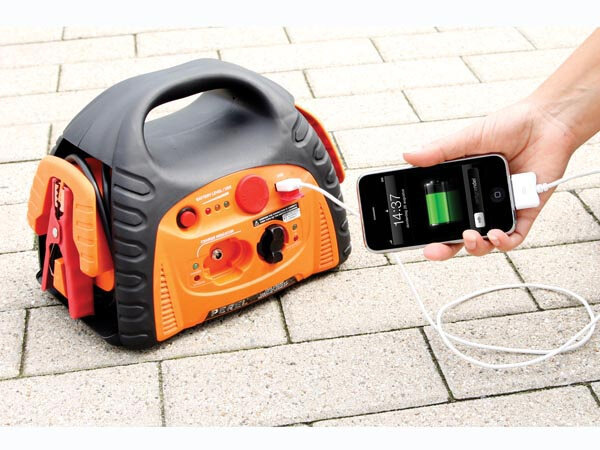 jumpstarter/lader Ajus7 29 x 18,5 cm 250A oranje/zwart