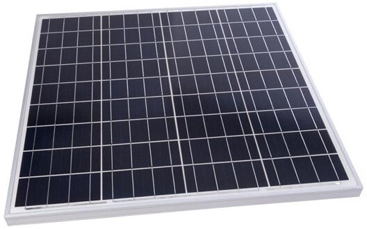 zonnepaneel Polykristallijn 60W 12V 67 x 65 cm zwart/wit