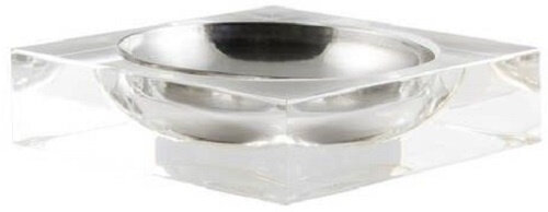 asbak 3,3 x 12,5 cm staal zilver