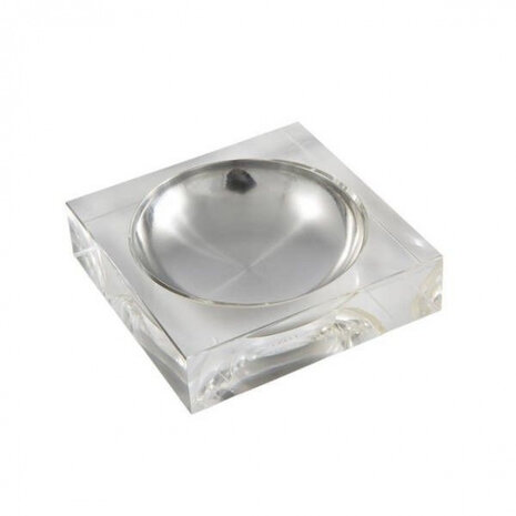 asbak 3,3 x 12,5 cm staal zilver