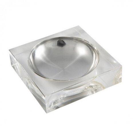 asbak 3,3 x 12,5 cm staal zilver