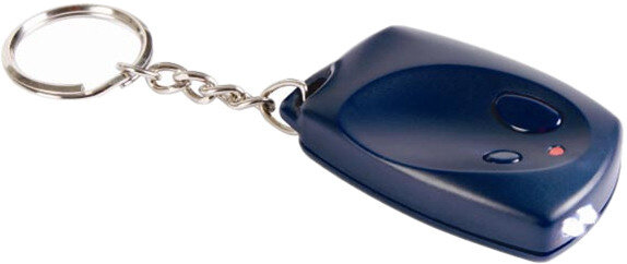 sleutelhanger led 60 x 40 mm batterij donkerblauw