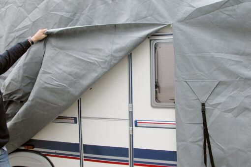 beschermhoes Caravan 850 x 250 x 220 cm SFS grijs