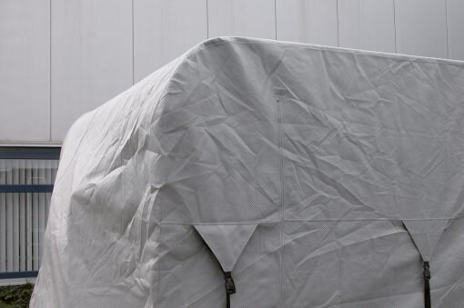 beschermhoes Caravan 850 x 250 x 220 cm SFS grijs