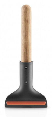ijskrabber 10 x 24 cm hout naturel/zwart