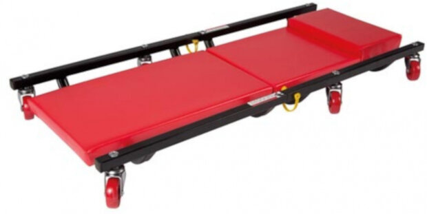 rolbed 88,5 x 37,5 x 9 cm staal rood/zwart