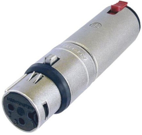verloopstuk audio 1/4&quot; jack 8,1 x 2 cm staal zilver