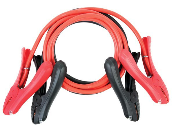 startkabel met led-klemmen 220A 3 meter koper zwart/rood