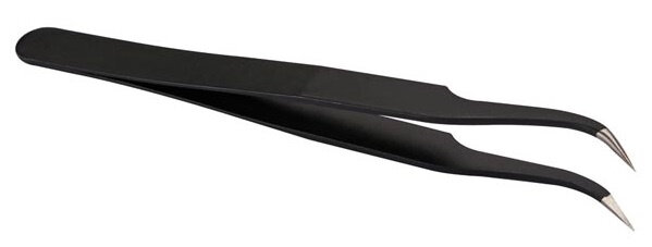 pincet antistatisch 12,2 cm aluminium zwart