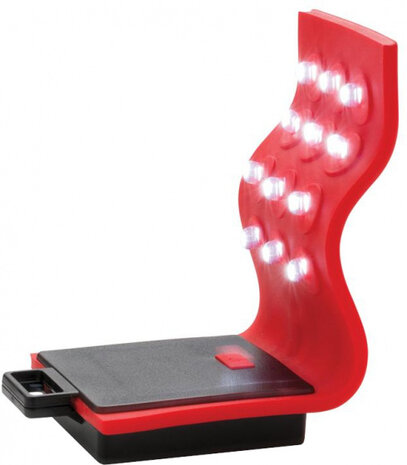 flexibele werklamp led 20 x 7,5 cm ABS rood