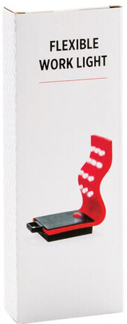 flexibele werklamp led 20 x 7,5 cm ABS rood