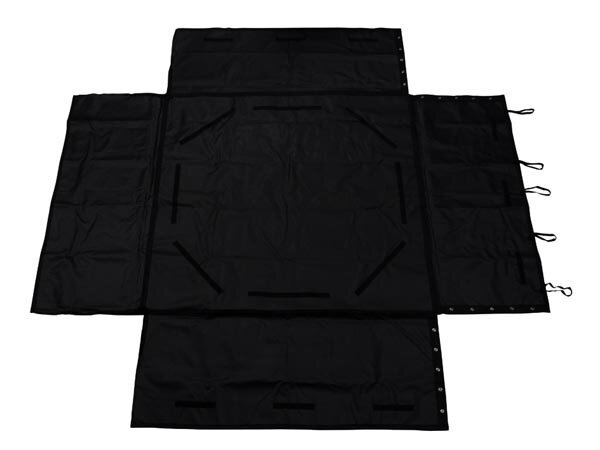 kofferbakbescherming 104 x 96 cm polyester zwart