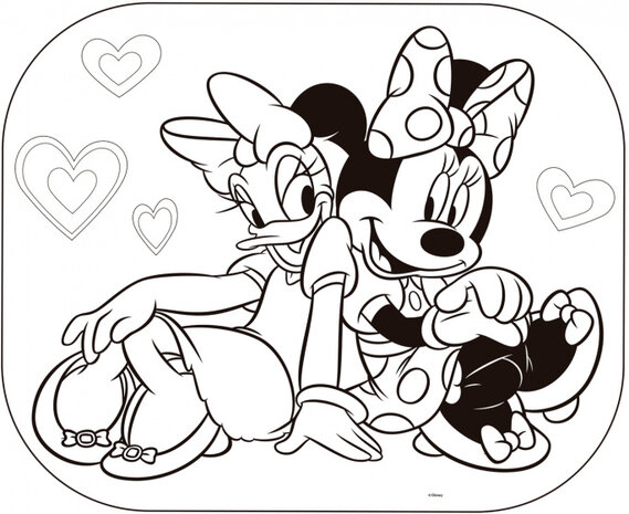 zonnescherm Draw Minnie junior 36 x 45 cm 2 stuks