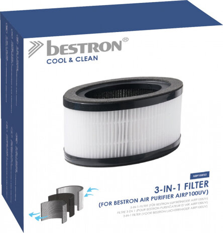 luchtfilter Airp100uv 3-in-1 wit