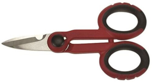 schaar multifunctioneel 16 cm RVS rood