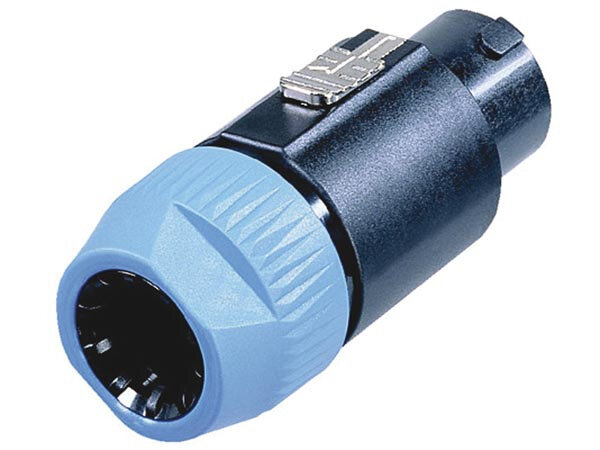 kabelverbinder spantang 8-polig vrouwelijk 8 mm blauw
