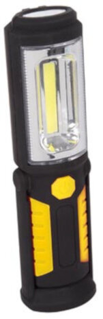 werklamp led batterij 36,5 x 13 cm ABS zwart/geel