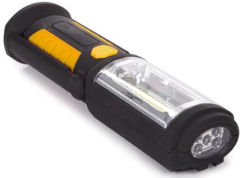 werklamp led batterij 36,5 x 13 cm ABS zwart/geel