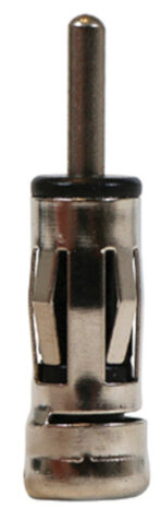 antenne adapter ISO-DIN universeel staal zilver