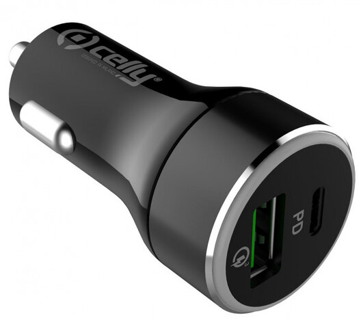 autolader usb ProPower 3 x 6,5 cm zwart