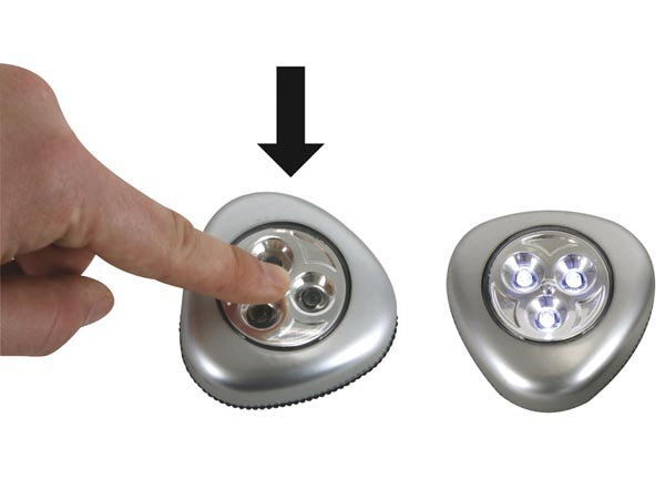 ledlamp zelfklevend 70 x 22 mm zilver 3 stuks