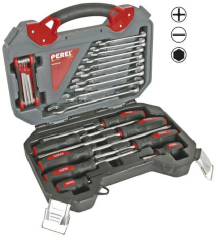 gereedschapsset chroom 26 stuks