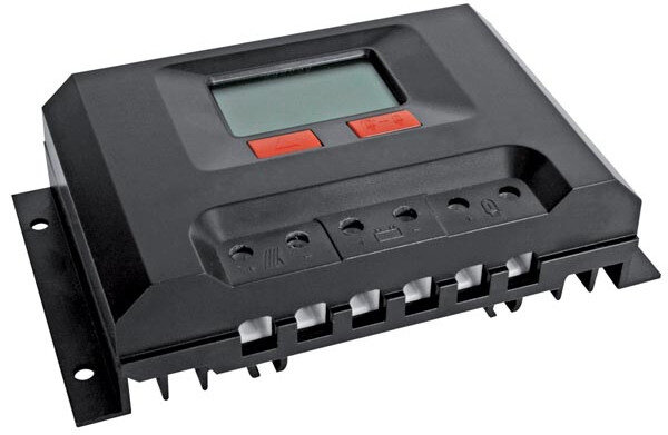 PWM-laadregelaar 30A/24VDC/300W 16 x 9,5 cm zwart