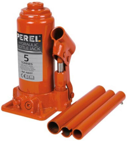 potkrik hydraulisch 5 ton 19,7-38,2 cm staal oranje
