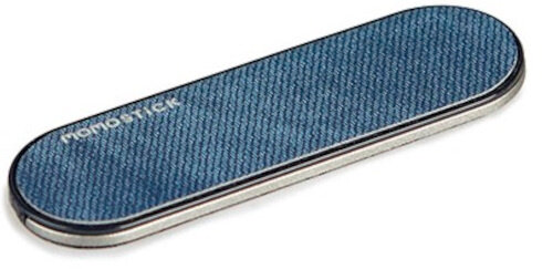 telefoonhouder zelfklevend 8 cm ABS/polypropyleen blauw