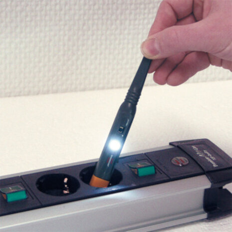 spanningsmeter MT6 S/2 LED 24,5 cm grijs/geel