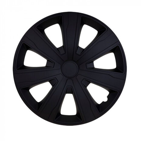wieldoppen Tenzo 15-inch ABS zwart 4-delig