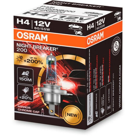 autolamp H4 Night Breaker 200 12V 60-55W per stuk