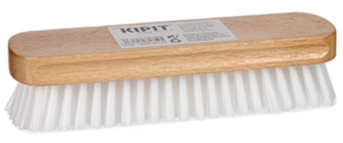 borstel 17 x 4,8 x 4 cm hout bruin/wit