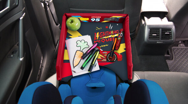 autostoel organizer Cars junior 58 x 35 cm rood