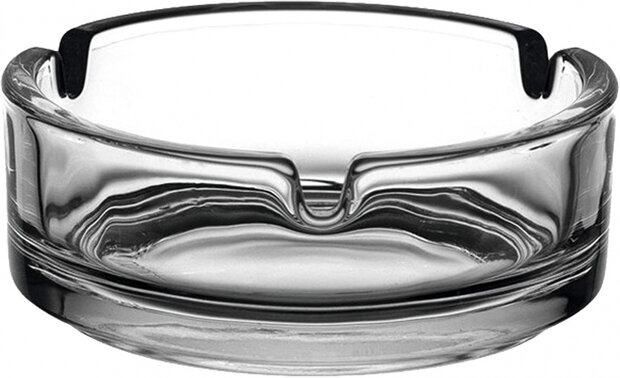 asbak Ascher 10 x 4 cm glas transparant