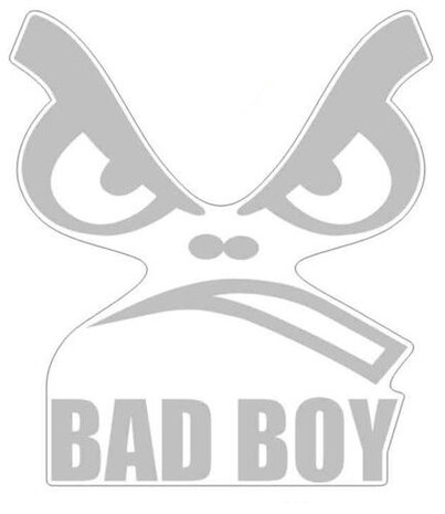 autosticker Bad Boy 7,5 x 8,5 cm vinyl grijs