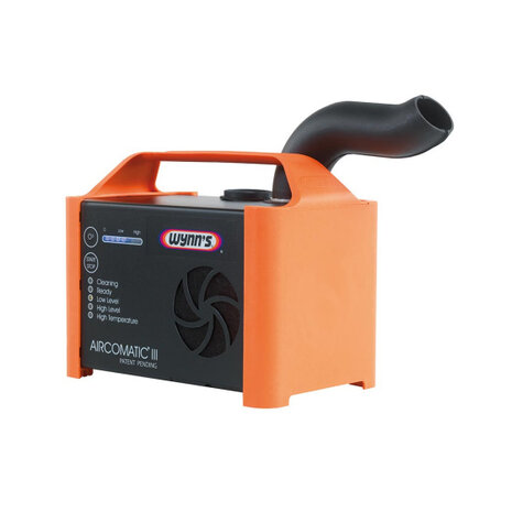 vernevelaar Aircomatic III staal/RVS oranje 3-delig