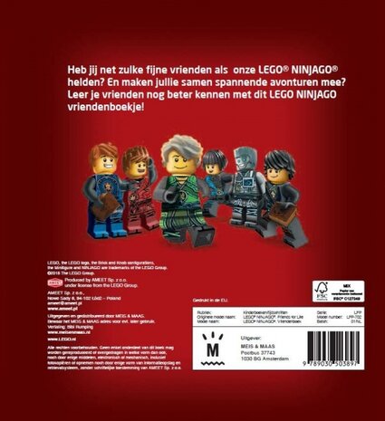 vriendenboek Lego Ninjago