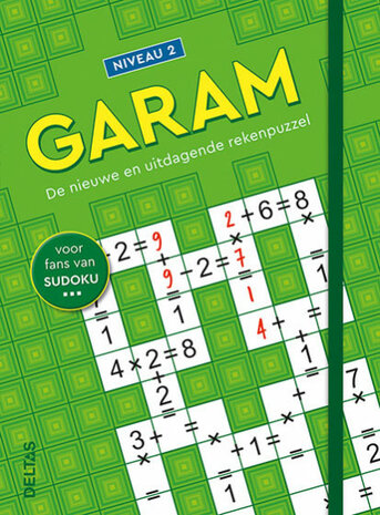 puzzelboek Garam Niveau 2 groen