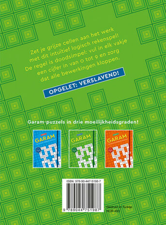 puzzelboek Garam Niveau 2 groen