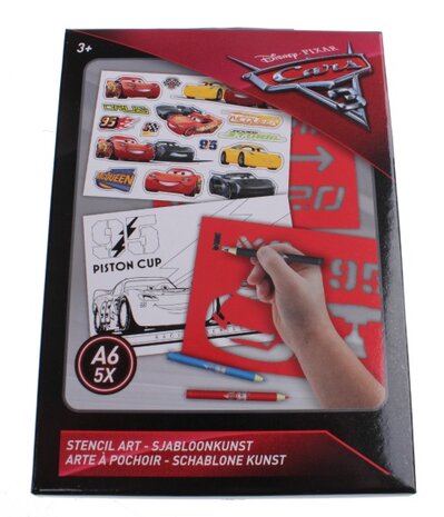 Cars 3 Hobby Box sjabloonkunst