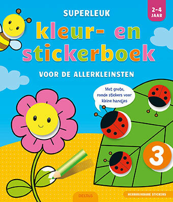 kleur- en stickerboek voor de allerkleinsten (2-4 jaar)