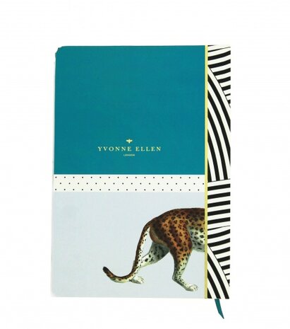 notitieboek Yvonne Ellen luipaard 21,5 cm