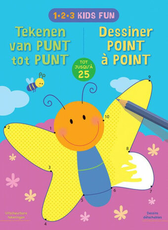 1-2-3 kidsfun tekenboek - tekenen van punt tot punt 25