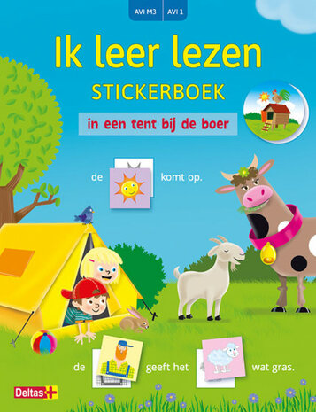 ik leer lezen stickerboek - in een tent bij de boer