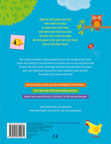 ik leer lezen stickerboek - in een tent bij de boer