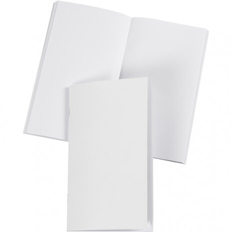 notitieboek blanco 9,5 x 16,5 cm