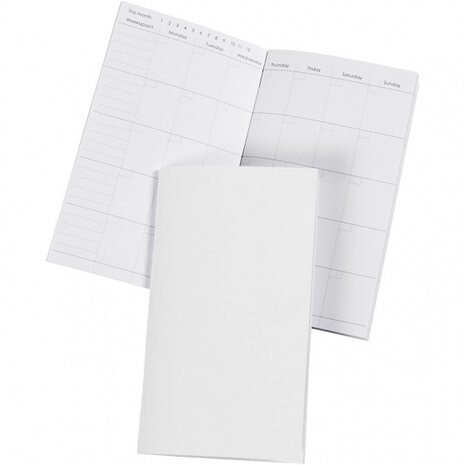 notitieboek kalender 9,5 x 16,5 cm