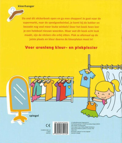 Naar de winkel kleur- en stickerboek