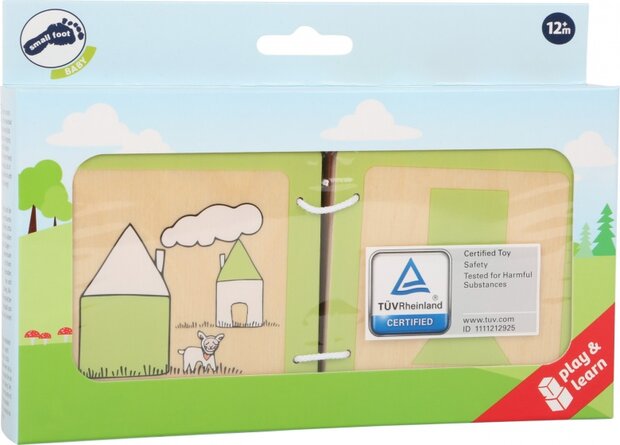 houten babyboekje Lotta de schaap 9 cm
